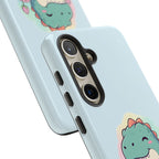 NamasTe-Rex Meditating Dinosaur Phone Case - Funny Yoga T-Rex Mobile Cover | Zen Tech Gift - Atlas Briefly