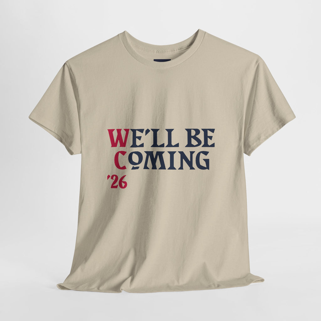 "We'll Be Coming '26" Scotland World Cup T-Shirt | Premium Tartan Army Fan Gear