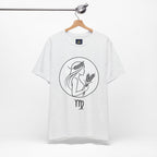 Virgo Zodiac Tee - Minimalist Black and White Unisex T-Shirt