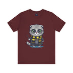 Hufflepurr Harry Potter T-Shirt - Funny Wizarding World Tee | Cute Potter Cat Gift - Atlas Briefly