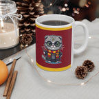 Harry Potter Gryffinclaw Cat Mug - Cute Wizard Kitty Coffee Cup | Adorable Potter Gift