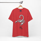 Scorpio Zodiac Tee - Unisex Minimalist Black and White Design