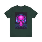 Neon Skull Synthwave Tee - Atlas Briefly