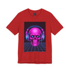 Neon Skull Synthwave Tee - Atlas Briefly