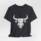 Taurus Zodiac T-Shirt - Minimalist Black and White Unisex T-Shirt