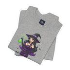 Sexy Witch Halloween T-Shirt - Flirty Witch Costume Tee | Trick or Treat Halloween Shirt - Atlas Briefly