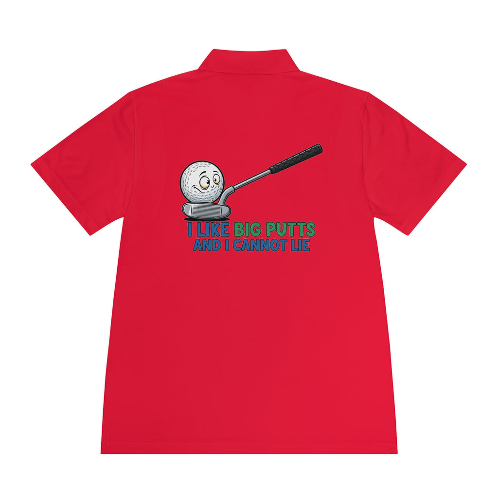 I Like Big Putts Golf Polo Shirt - Funny Golf Gift | Hilarious Golfer Apparel - Atlas Briefly