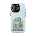 NamasTe-Rex Phone Case - Funny Yoga T-Rex Meditating Dinosaur Mobile Cover for Zen Lovers - Atlas Briefly
