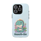 NamasTe-Rex Phone Case - Funny Yoga T-Rex Meditating Dinosaur Mobile Cover for Zen Lovers - Atlas Briefly