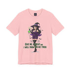 Sexy Witch Halloween T-Shirt - Flirty Witch Costume Tee | Trick or Treat Halloween Shirt - Atlas Briefly