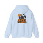 Spooky Season Halloween Hoodie - Haunted House Ghost Bat Design | Cozy Halloween Sweatshirt - Atlas Briefly