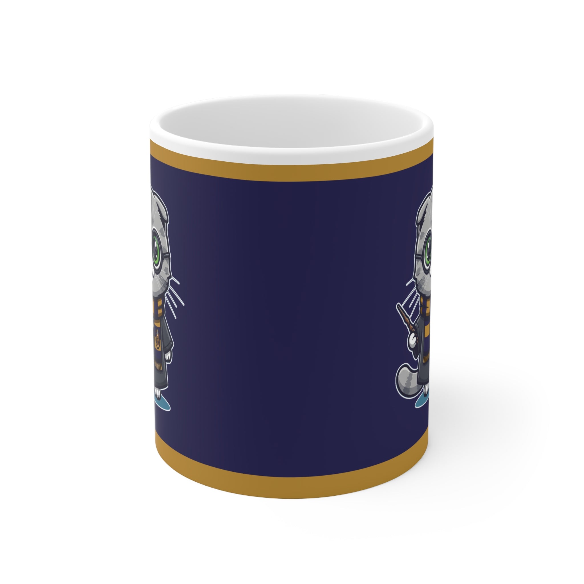 Harry Potter Ravenclaw Cat Mug - Adorable Wizard Kitty Coffee Cup Ideal for Potter Fans
