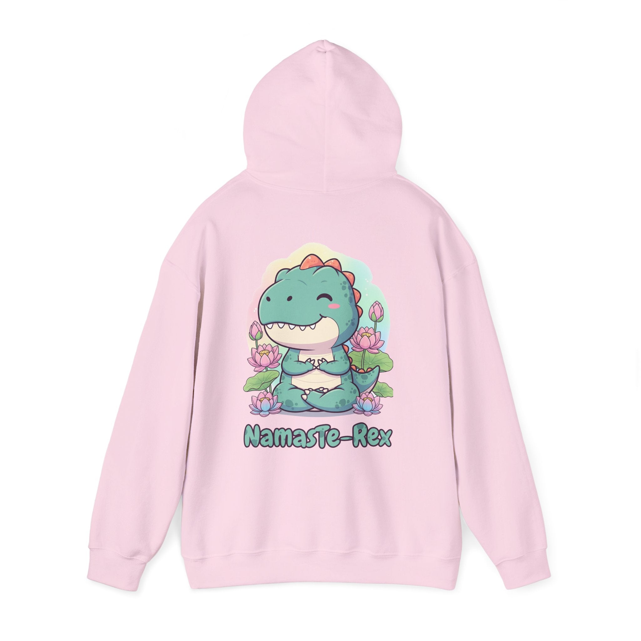 NamasTe-Rex Meditating Dinosaur Hoodie - Funny Yoga Sweatshirt | Zen T-Rex Gift - Atlas Briefly