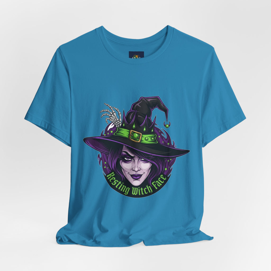 Resting Witch Face Halloween T-Shirt - Funny Witch Tee for Women & Men | Halloween Graphic Shirt - Atlas Briefly