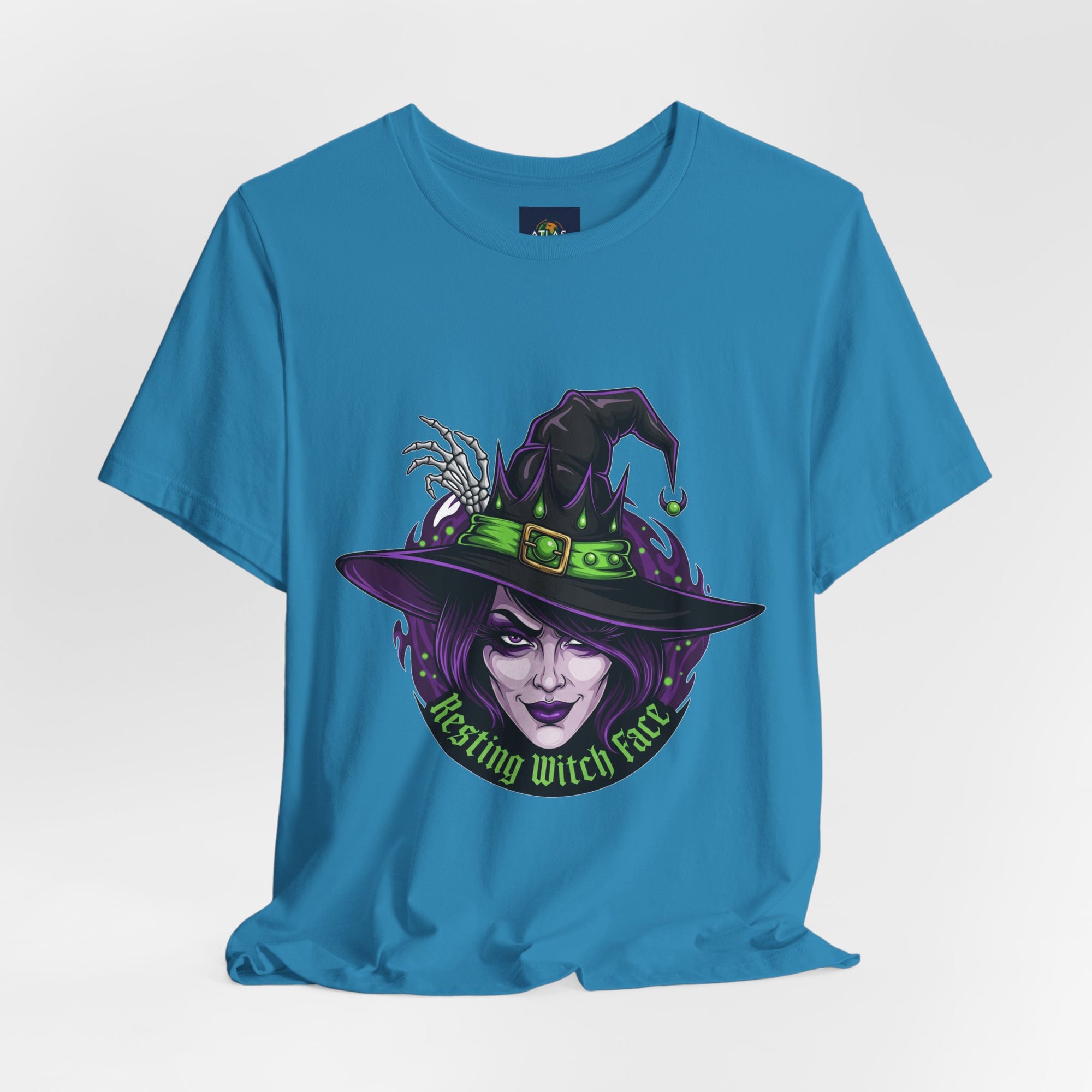 Resting Witch Face Halloween T-Shirt - Funny Witch Tee for Women & Men | Halloween Graphic Shirt - Atlas Briefly