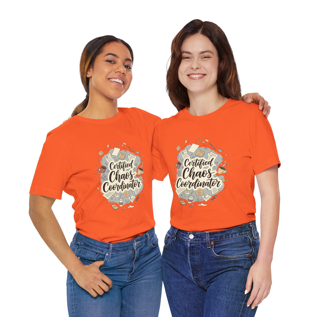 Certified Chaos Coordinator T-Shirt - Funny Mom Teacher Gift | Organized Chaos Tee - Atlas Briefly