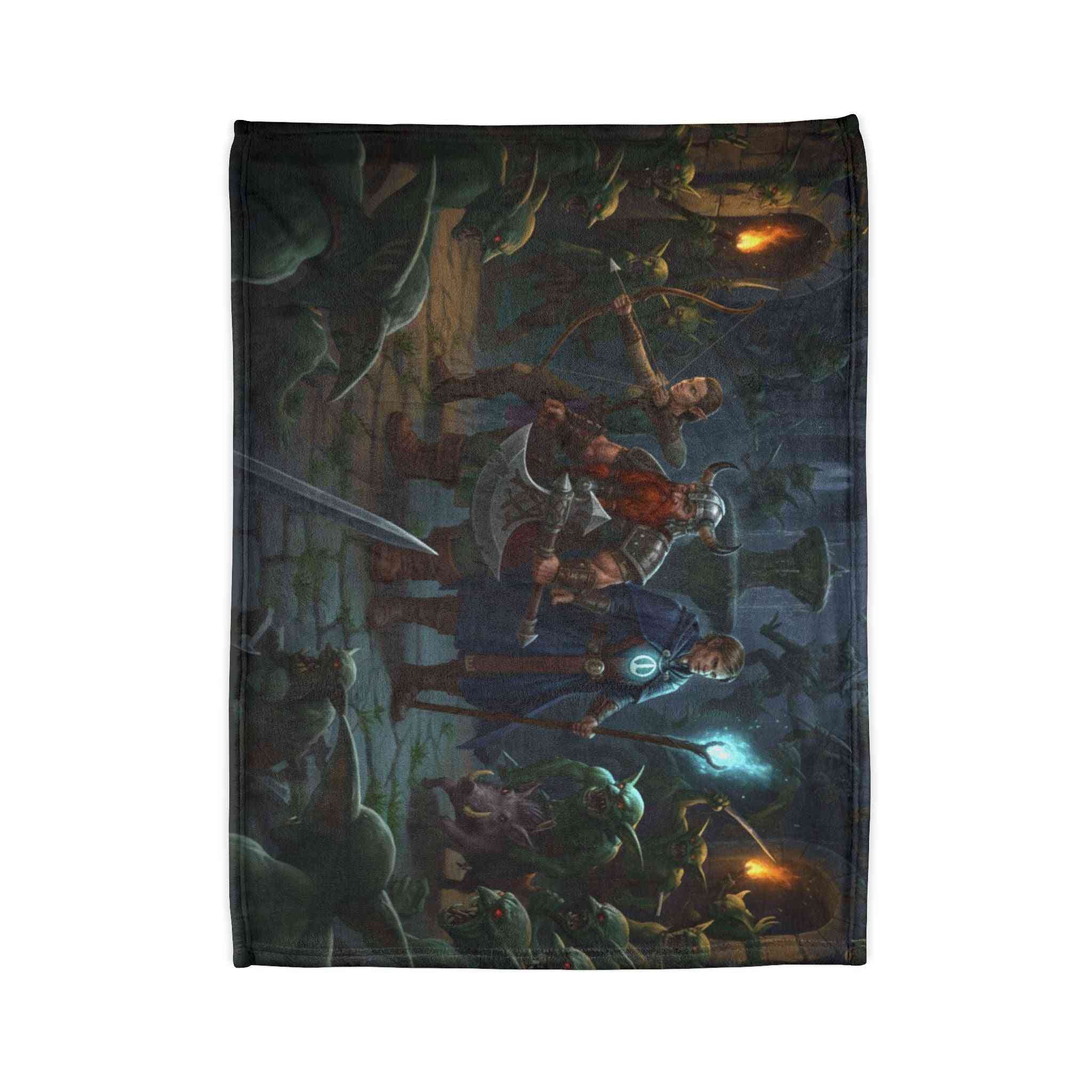 Surrounded in the Dungeon - Fleece Throw