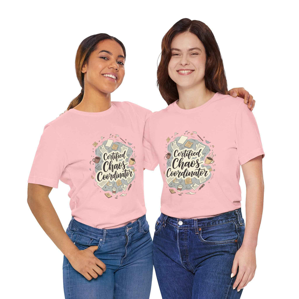 Certified Chaos Coordinator T-Shirt - Funny Mom Teacher Gift | Organized Chaos Tee for Stress-Free Life - Atlas Briefly