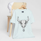 Taurus Zodiac T-Shirt - Minimalist Black and White Unisex T-Shirt