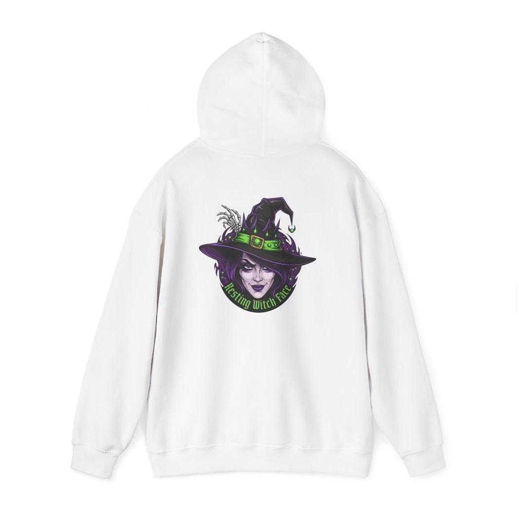 Resting Witch Face Halloween Hoodie – Funny Witch Graphic - Atlas Briefly