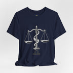 Libra Zodiac Tee - Stylish Unisex Minimalist Black and White Design