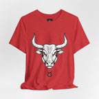 Taurus Zodiac T-Shirt - Minimalist Black and White Unisex T-Shirt