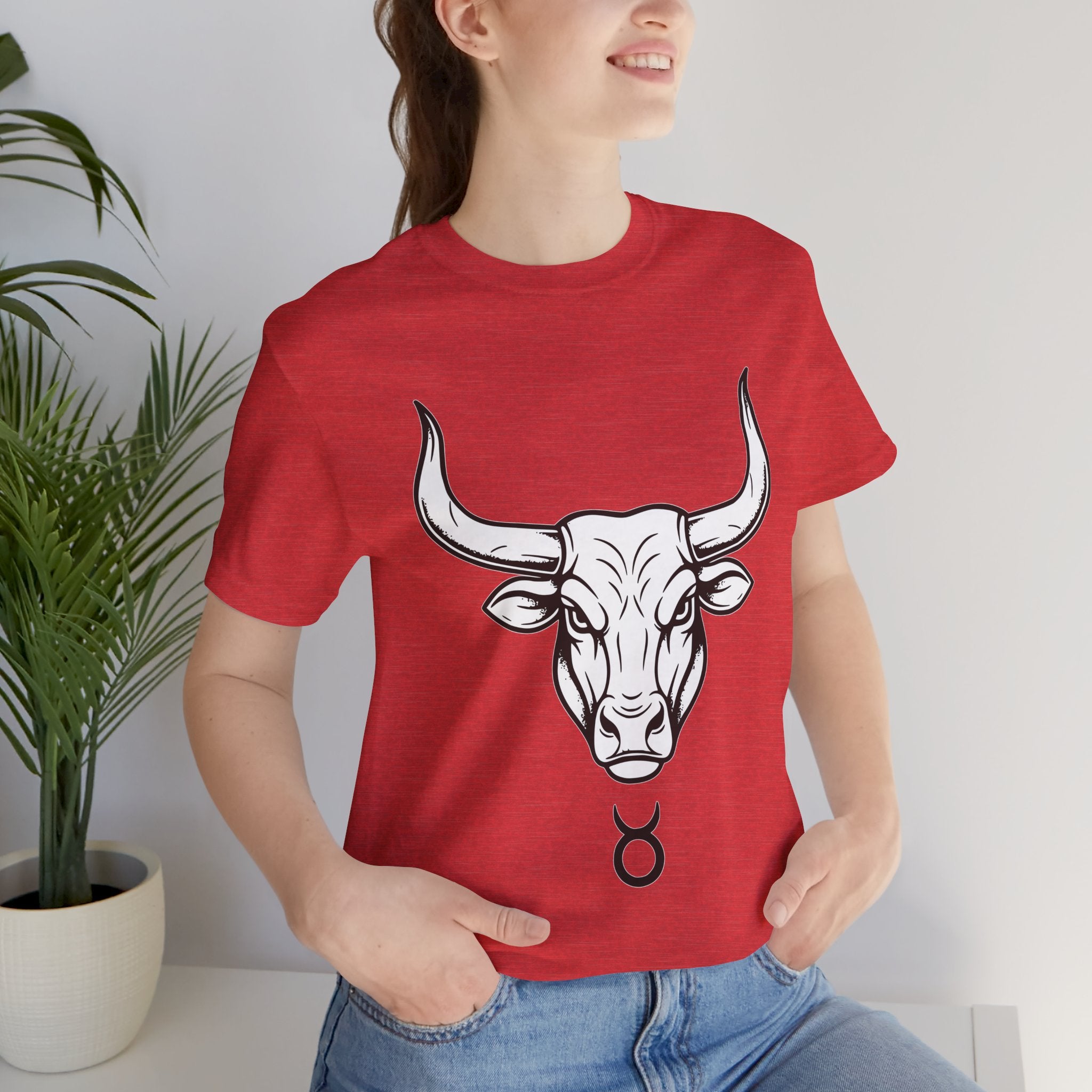 Taurus Zodiac T-Shirt - Minimalist Black and White Unisex T-Shirt