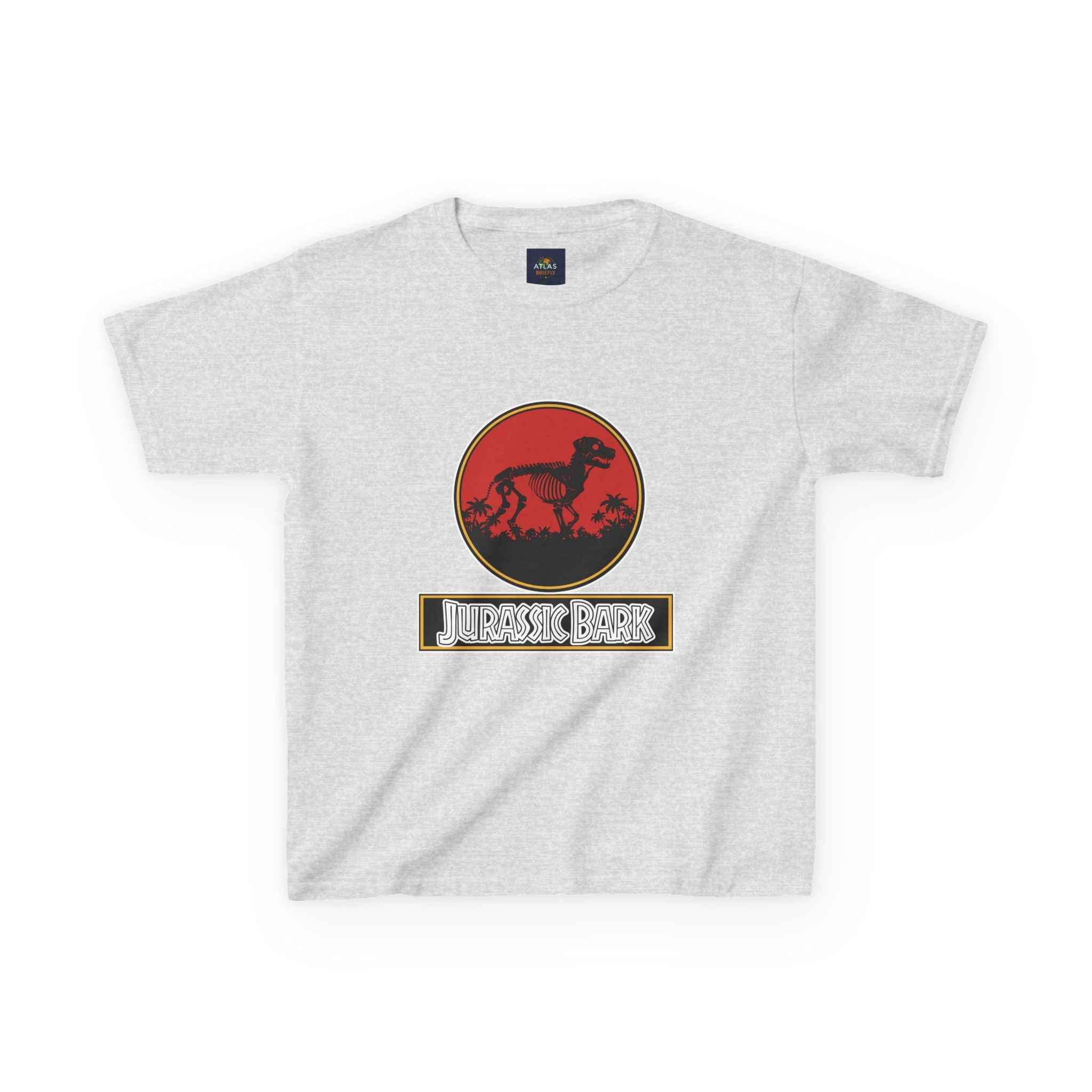 Kids Rottweiler T-Shirt - Jurassic Bark -  Perfect Dog Tee for Kids - Atlas Briefly