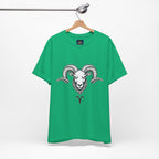 Aries Horoscope Tee - Unisex Black and White Minimal Design