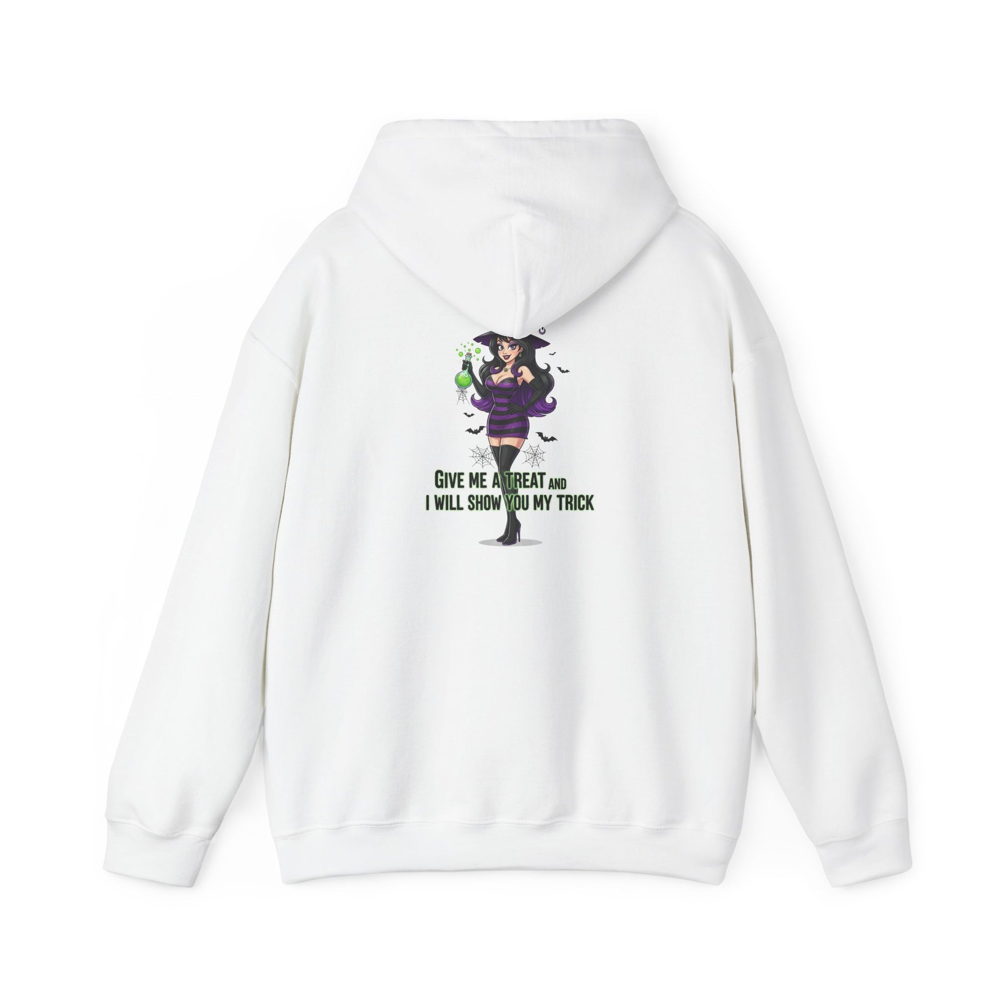 Sexy Witch Halloween Hoodie - Flirty Witch Costume Sweatshirt | Trick or Treat Halloween Apparel - Atlas Briefly