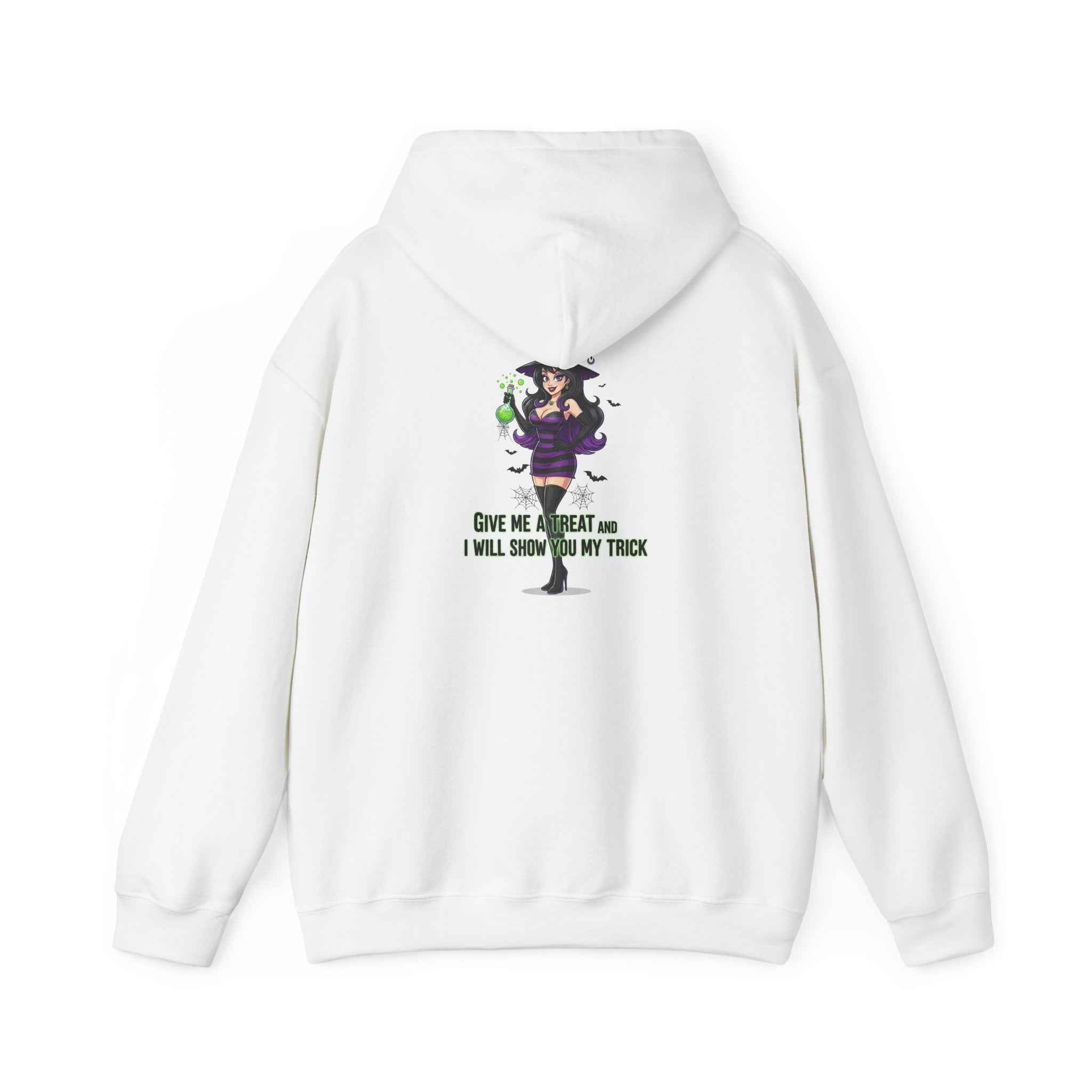Sexy Witch Hoodie - Flirty Witch Costume Sweatshirt for Halloween Trick or Treat - Atlas Briefly