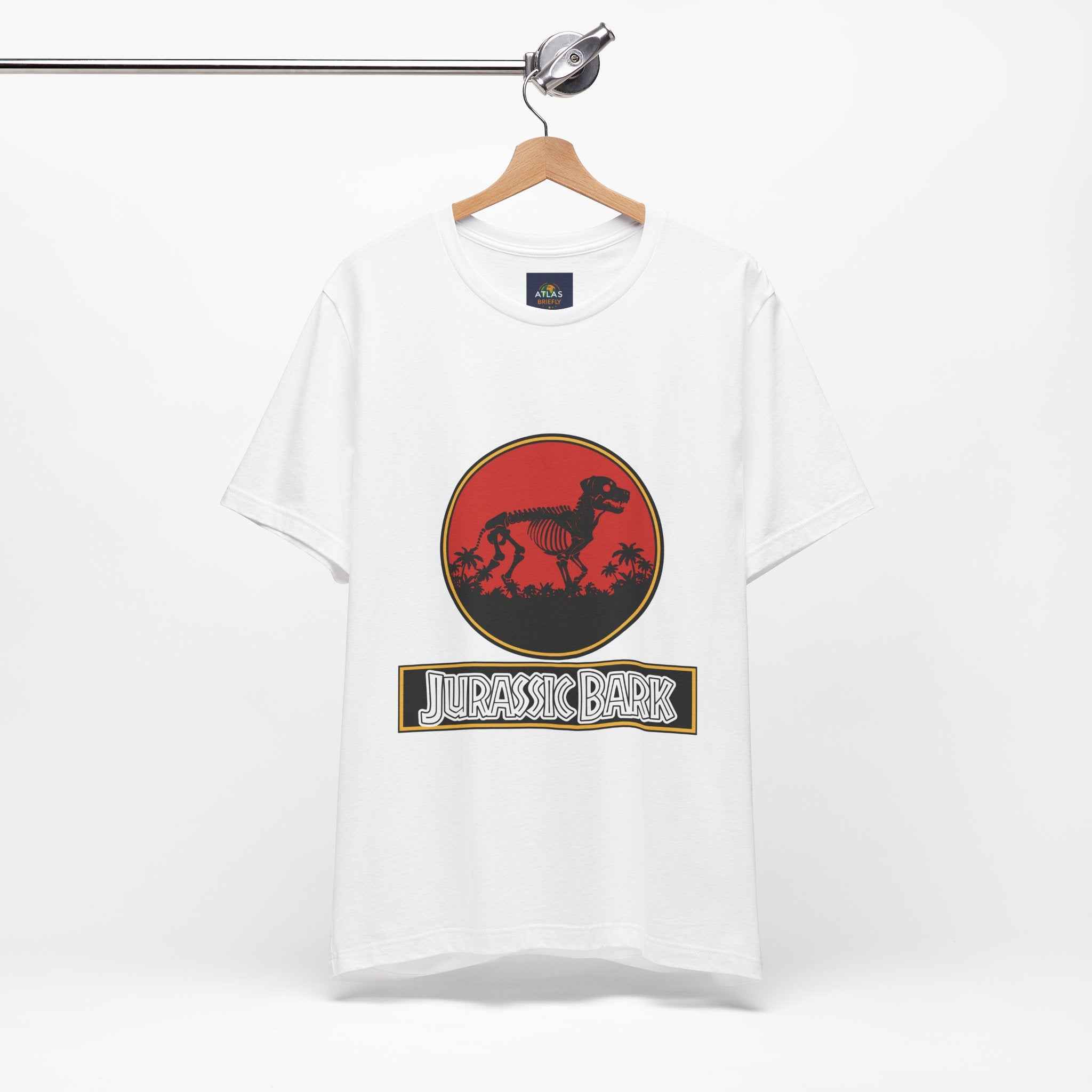 Rottweiler Dog T-Shirt - Jurassic Bark Design for Dog Lovers - Atlas Briefly