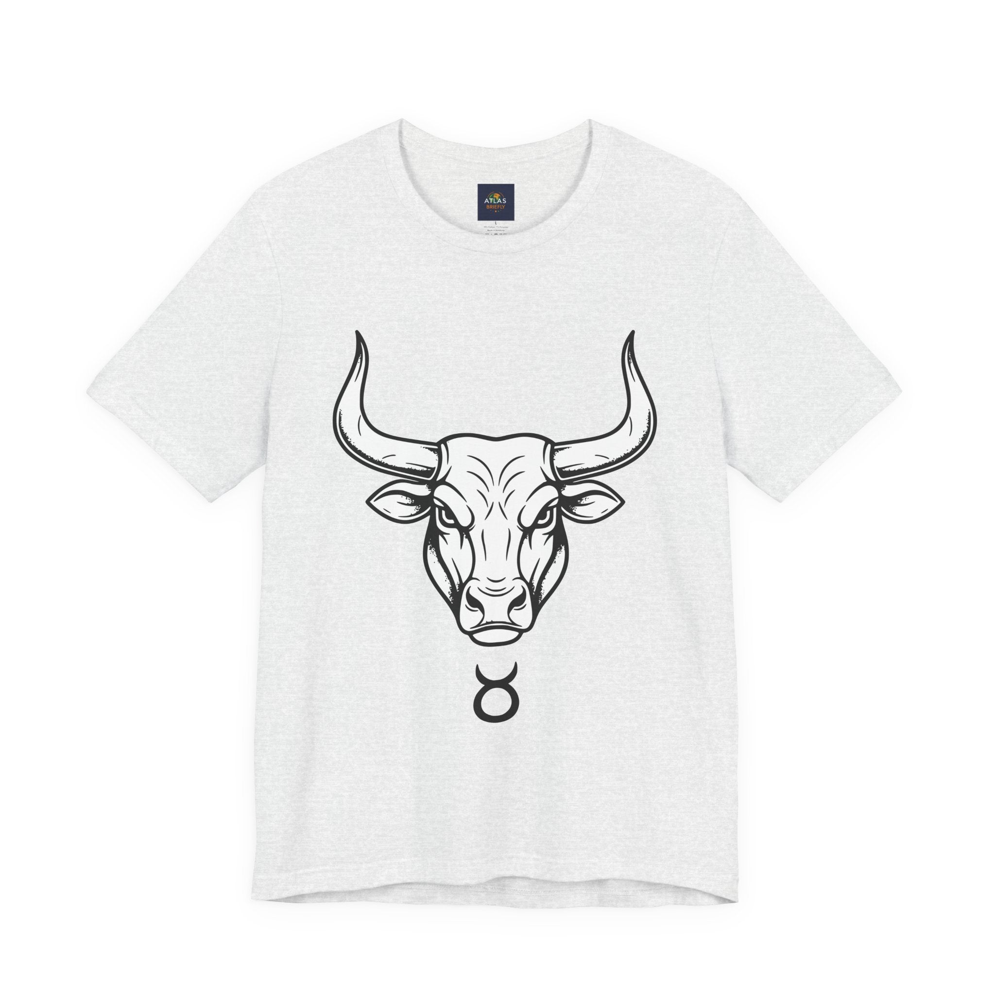 Taurus Zodiac T-Shirt - Minimalist Black and White Unisex T-Shirt