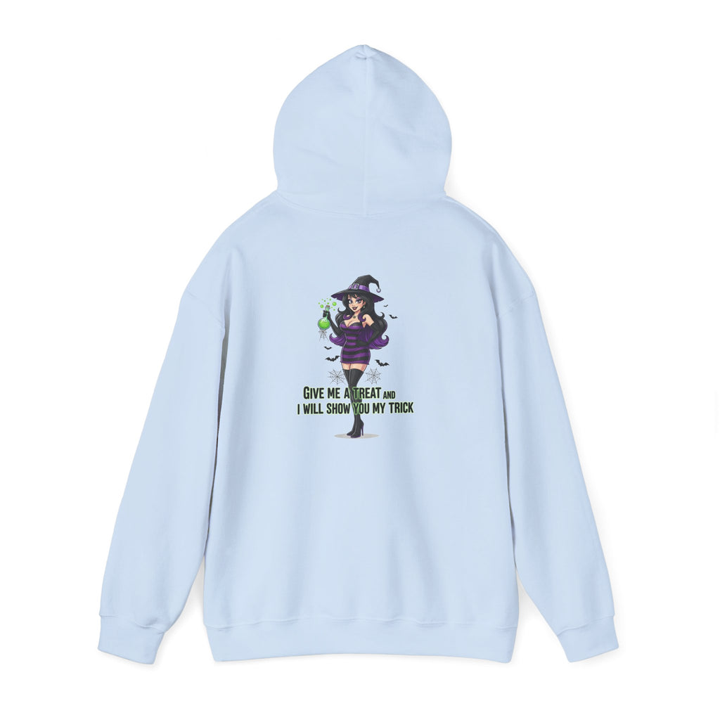 Sexy Witch Halloween Hoodie - Flirty Witch Costume Sweatshirt | Trick or Treat Halloween Apparel - Atlas Briefly