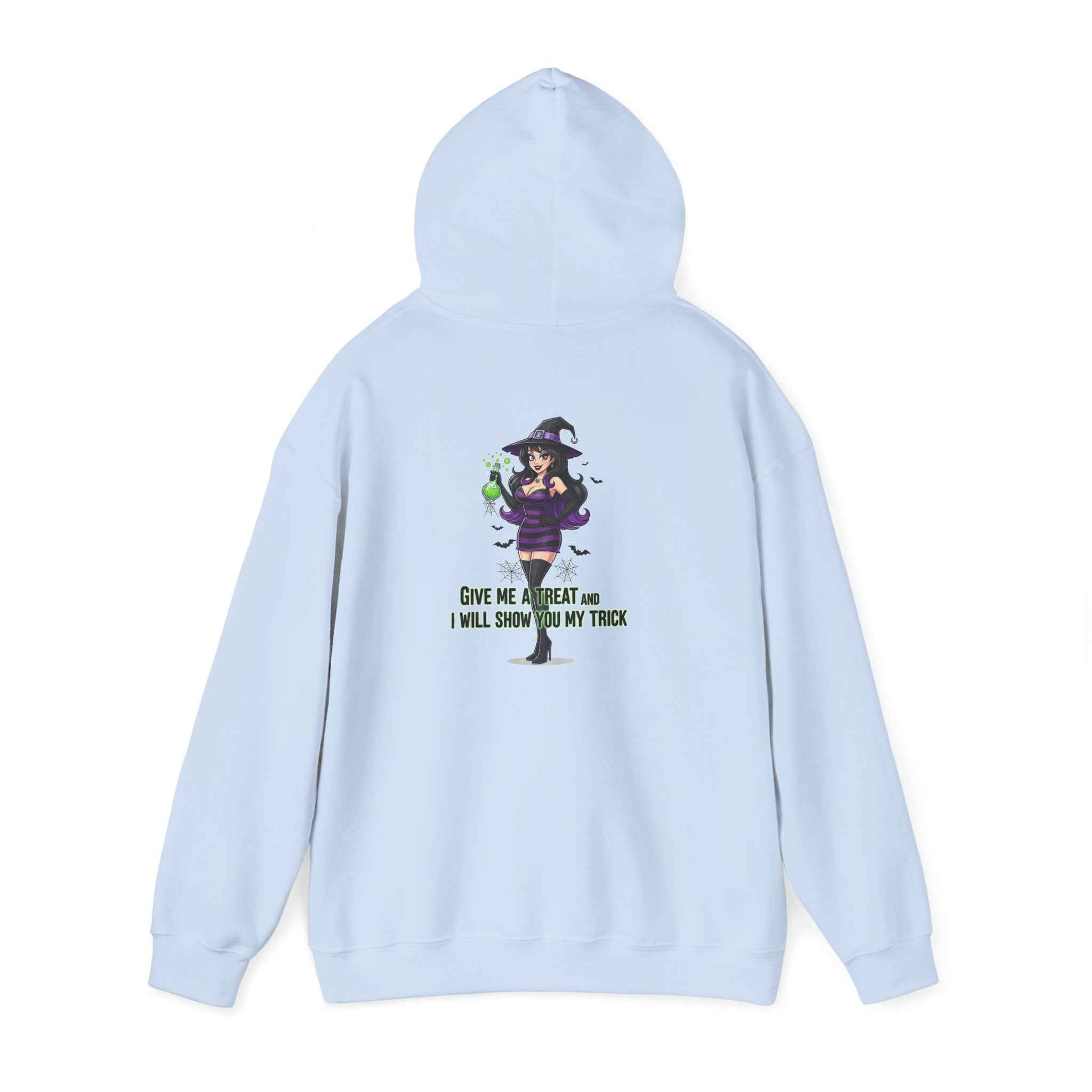 Sexy Witch Hoodie - Flirty Witch Costume Sweatshirt for Halloween Trick or Treat - Atlas Briefly