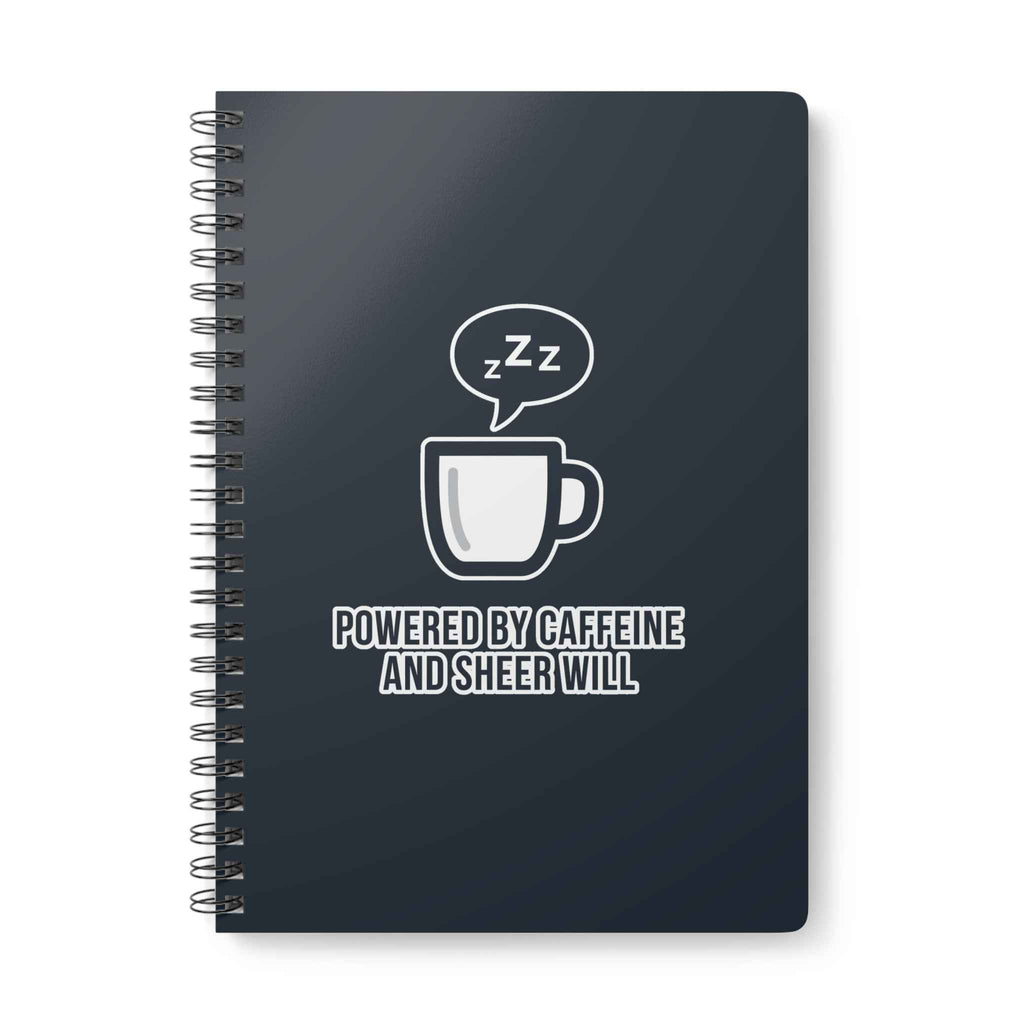 Powered by Caffeine Notebook - Coffee Notes - EU Version - Atlas Briefly