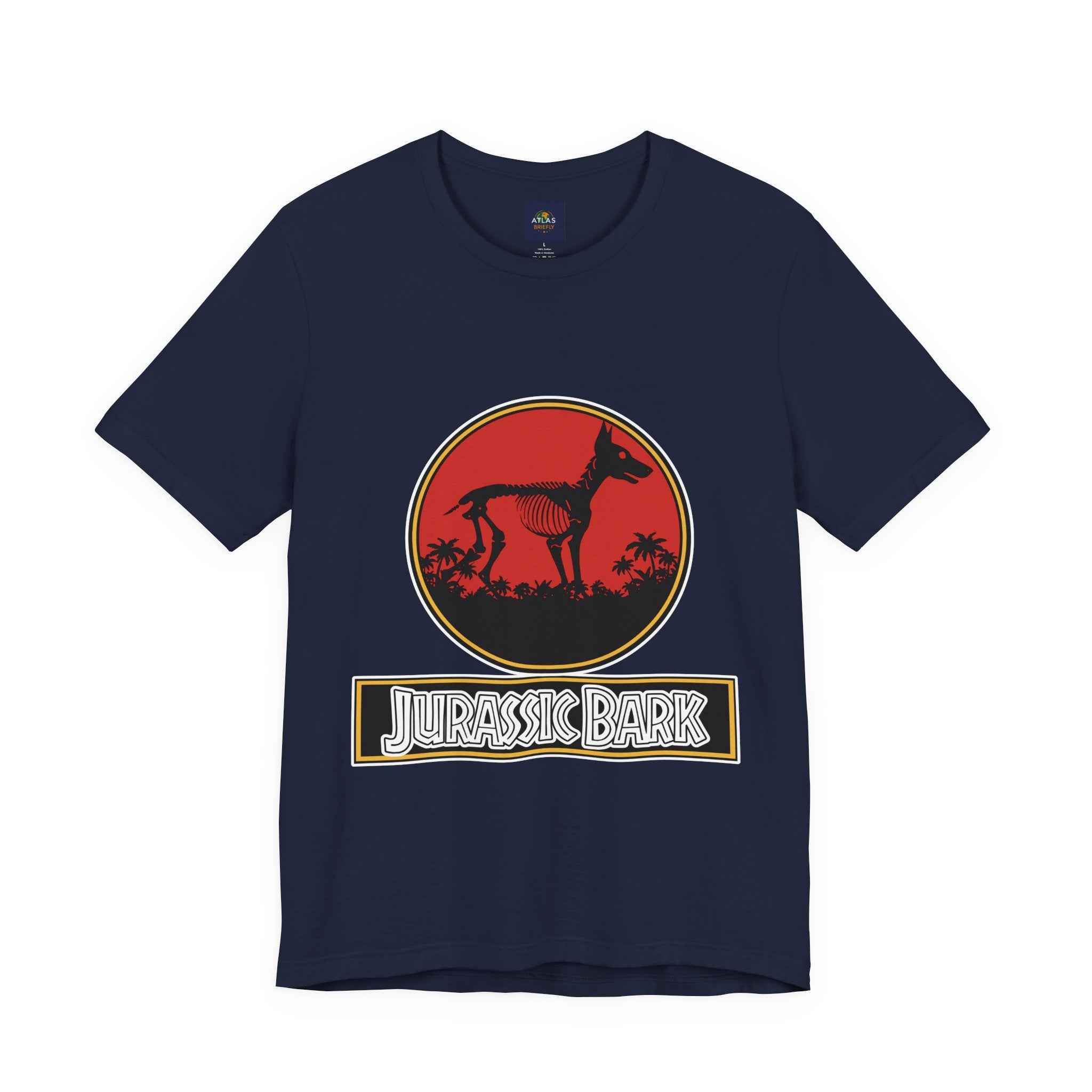 Doberman T-Shirt for Dog Lovers - Jurassic Bark Design - Atlas Briefly