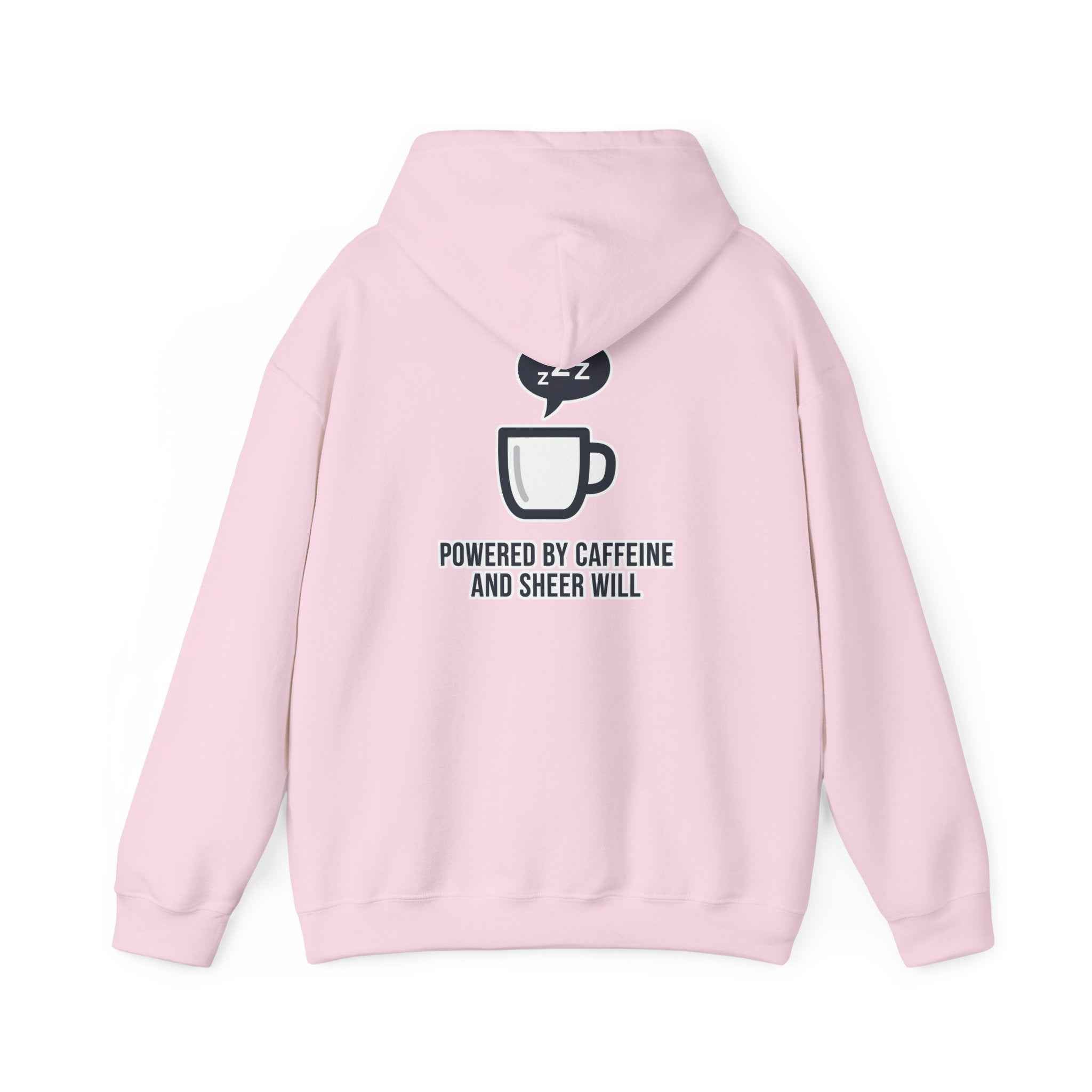 Powered by Caffeine Sweatshirt - Minimalist Coffee Hooded Sweatshirt - Atlas Briefly