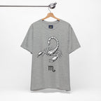 Scorpio Zodiac Tee - Unisex Minimalist Black and White Design
