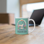 NamasTe-Rex Mug - Funny Yoga Coffee Cup for Dinosaurs | Unique Zen T-Rex Gift
