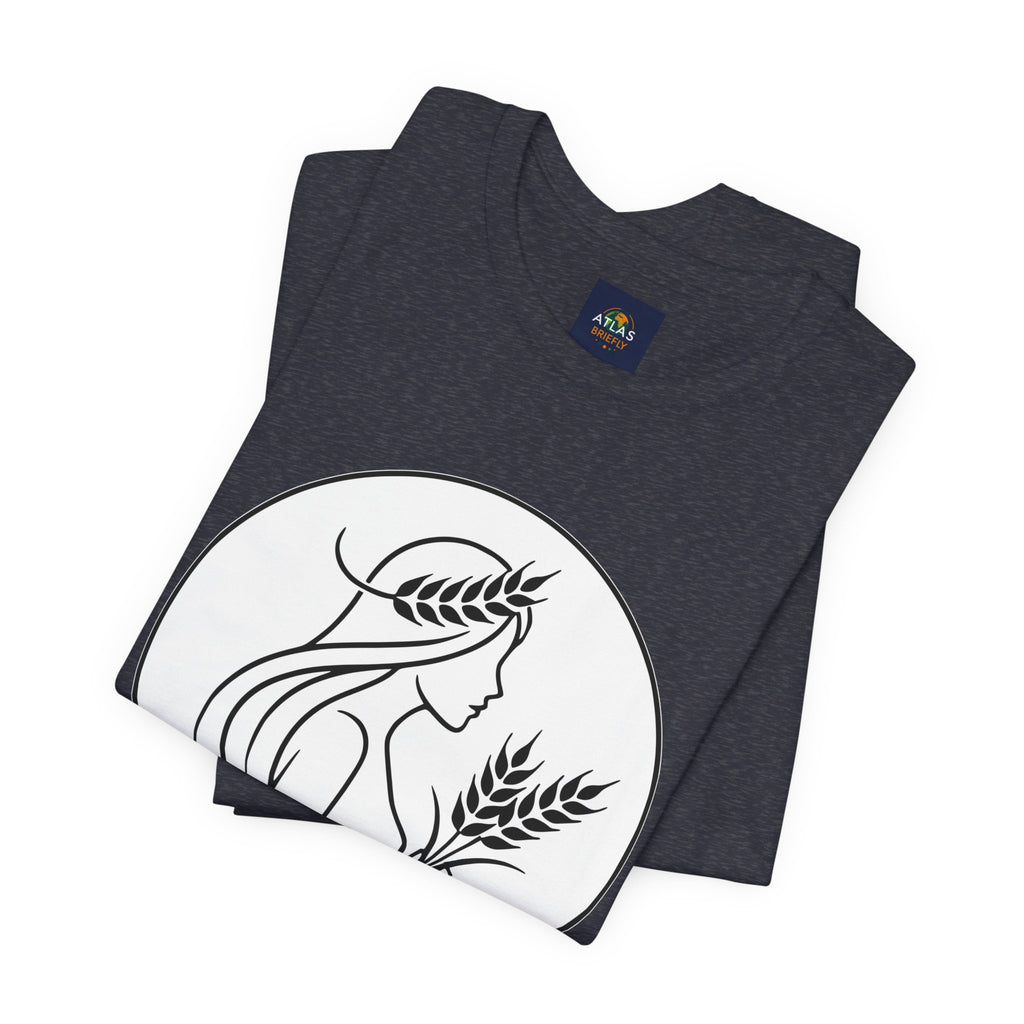 Virgo Zodiac Tee - Minimalist Black and White Unisex T-Shirt