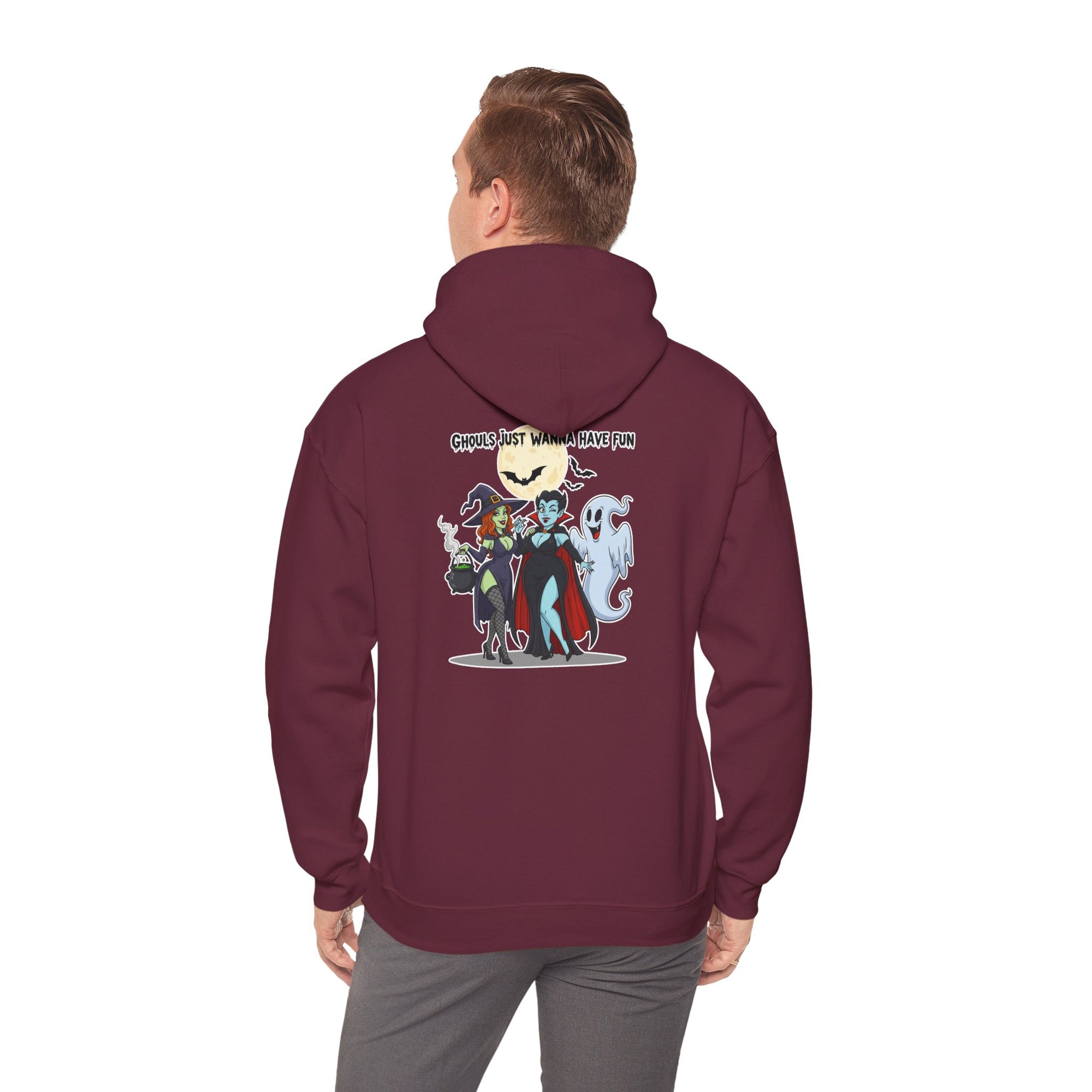 Ghouls Just Wanna Have Fun Halloween Hoodie - Witch Vampire Ghost Sweatshirt | Spooky Squad Apparel - Atlas Briefly