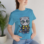 Hufflepurr Harry Potter T-Shirt - Funny Wizarding World Tee | Cute Potter Cat Gift - Atlas Briefly