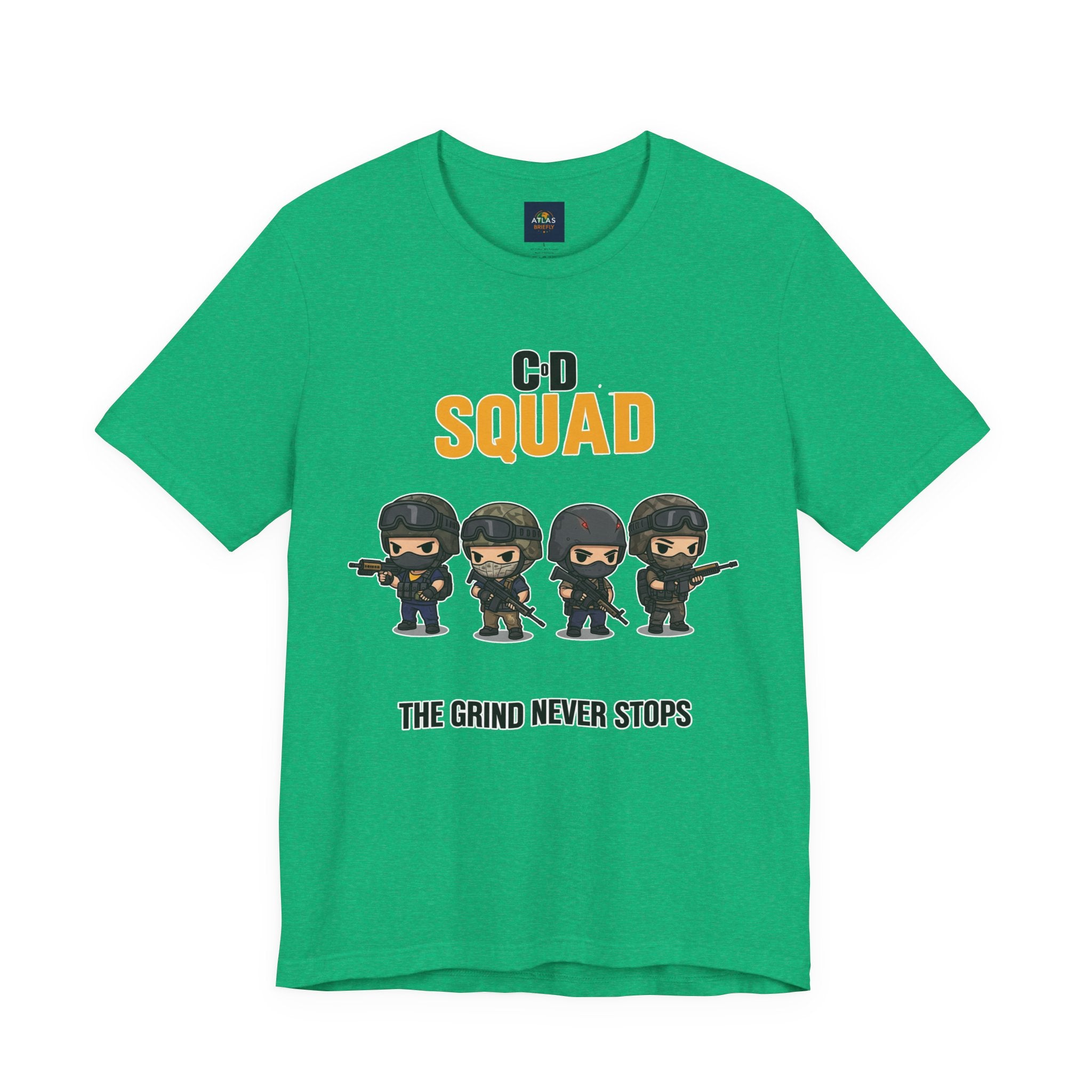 CoD Squad Tee for Gamers: The Grind Never Stops - Atlas Briefly