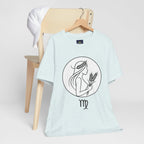 Virgo Zodiac Tee - Minimalist Black and White Unisex T-Shirt