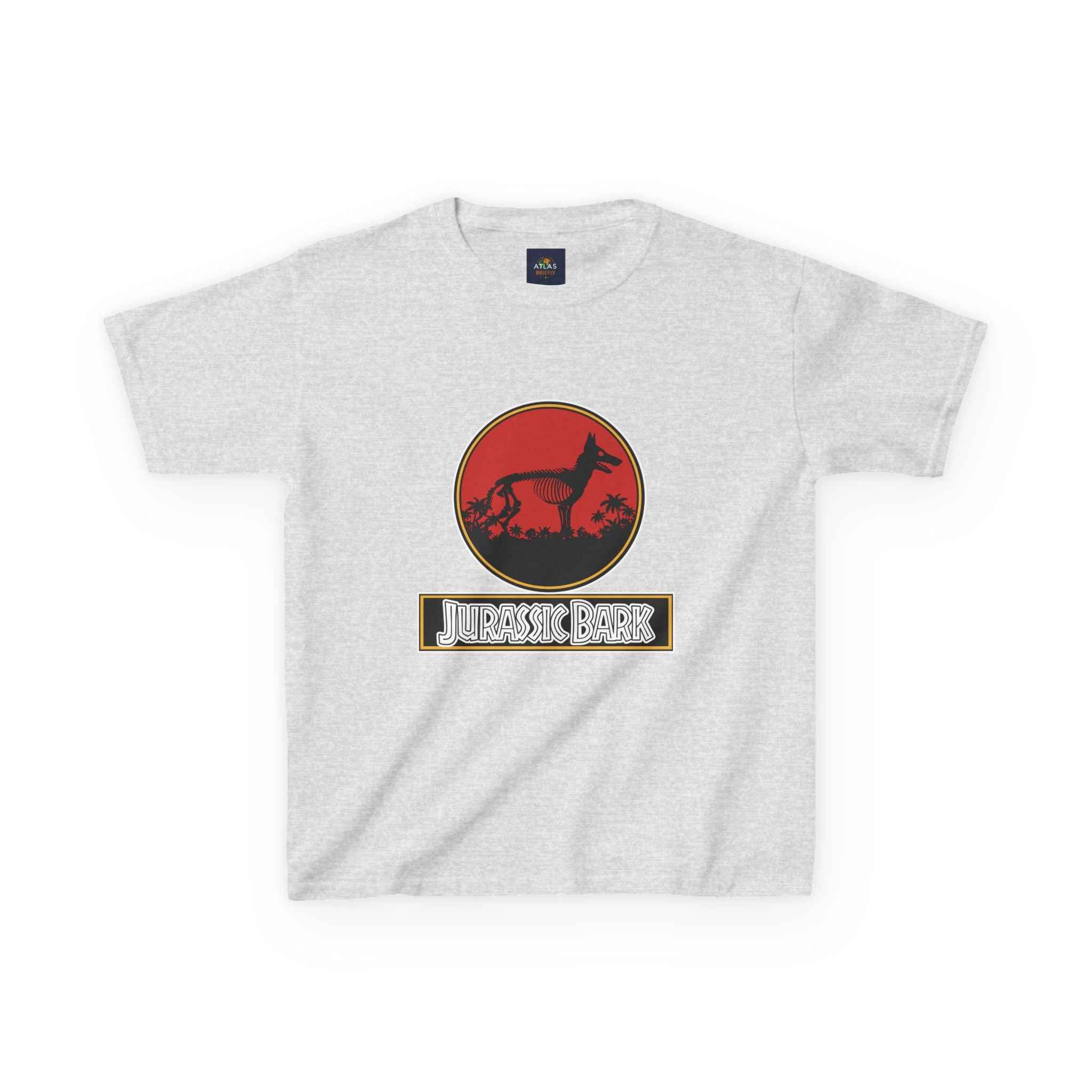 Kids German Shepherd T-Shirt - Fun Jurassic Bark Tee for Kids with Worldwide Shipping - Atlas Briefly