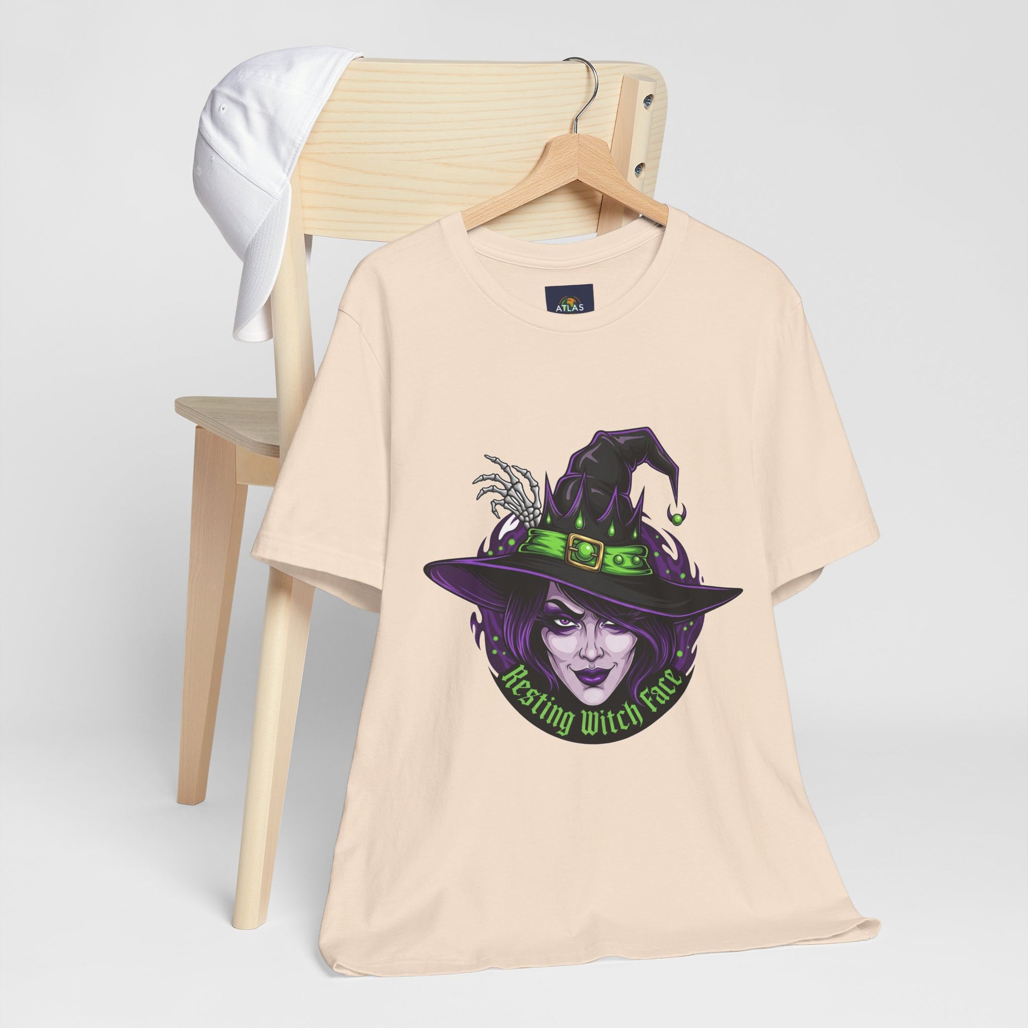 Resting Witch Face Halloween T-Shirt - Funny Witch Tee for Women & Men | Halloween Graphic Shirt - Atlas Briefly