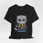 Hufflepurr Harry Potter T-Shirt - Funny Wizarding World Tee | Cute Potter Cat Gift - Atlas Briefly