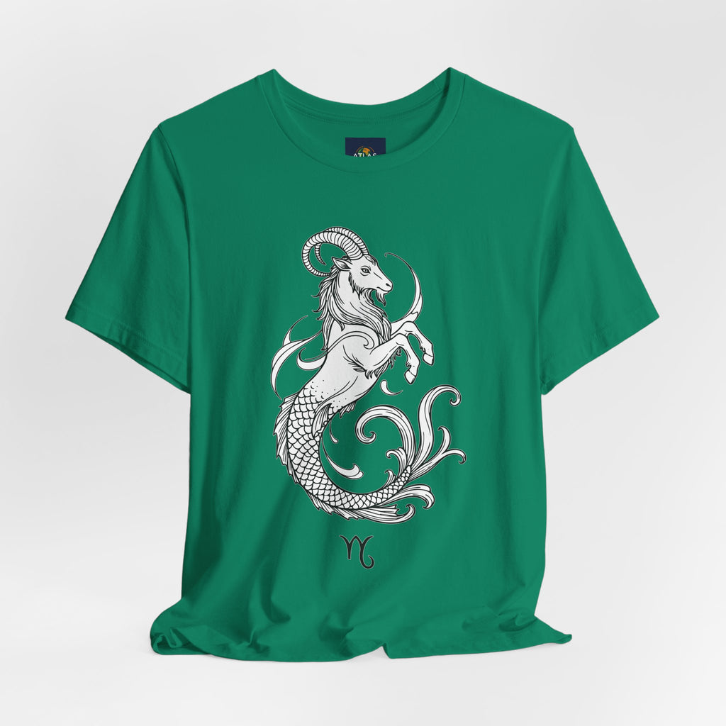 Capricorn Zodiac Tee - Unisex Minimalist Horoscope Shirt in Black and White