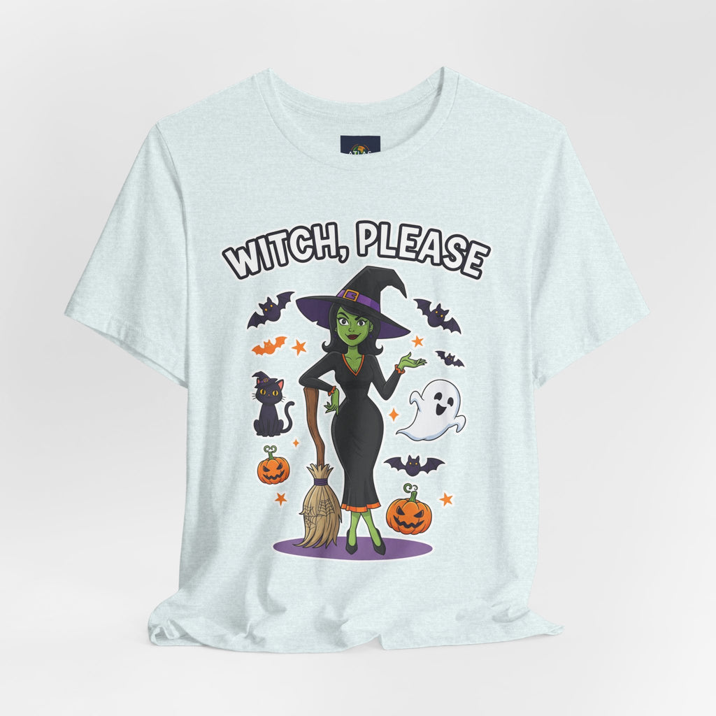 Witch Please Halloween T-Shirt - Sassy Witch Tee with Pumpkin Design | Funny Halloween Shirt - Atlas Briefly
